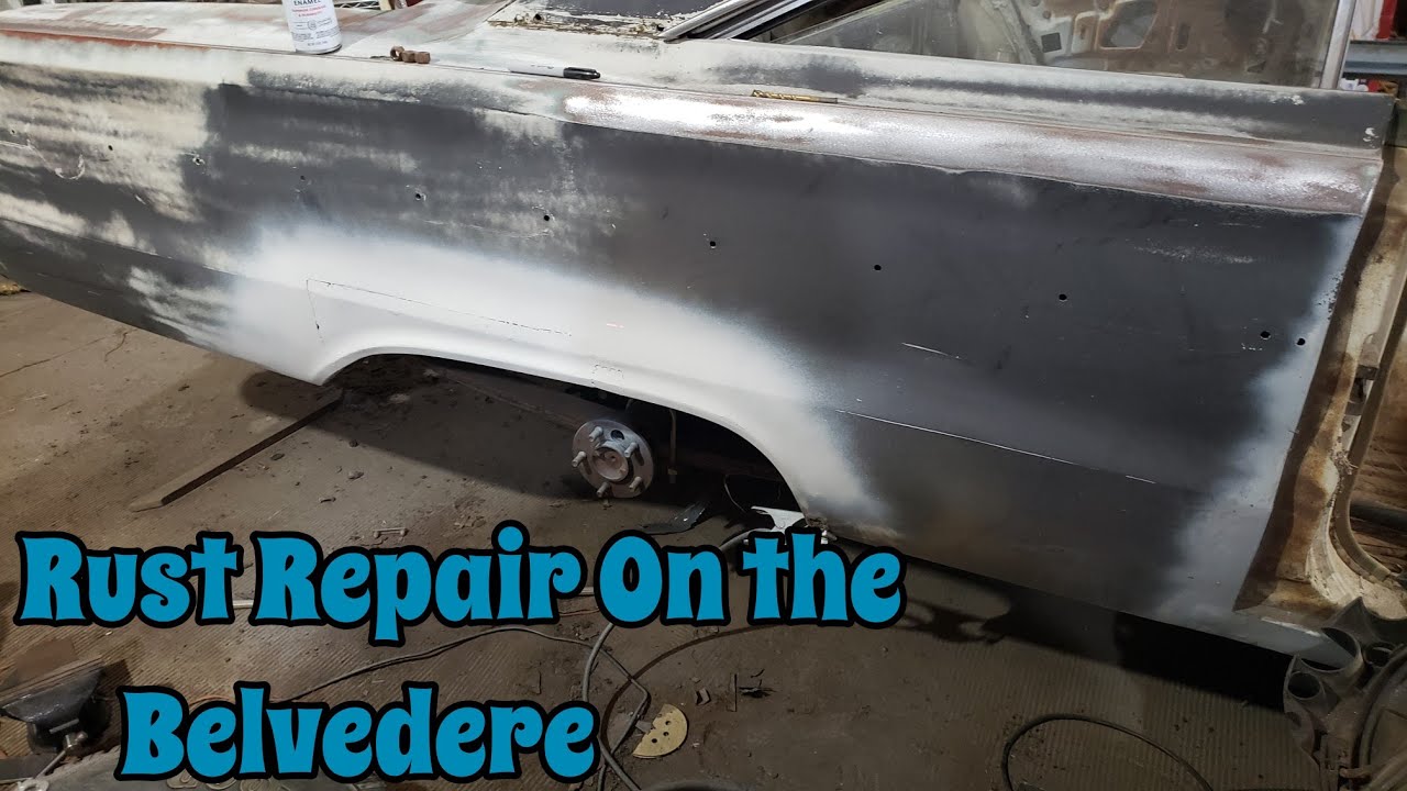 Rust Repair on the 1966 Belvedere Quarter Panel. nonamenationals YouTube