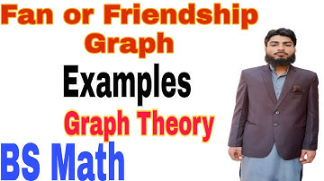 Fan or Friendship graph|| Fan graph with examples by Mathematician Abdul rehman,#FanGraph