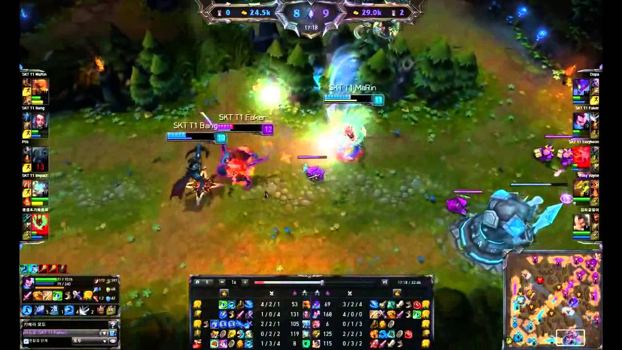 League Of Legends Faker SKT T1 Yasuo Outplay