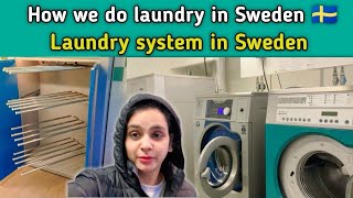 How we do laundry in Sweden 🇸🇪 | Laundry system in Sweden | Laundry System foreign countries