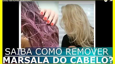 Como tirar o roxo Marsala do cabelo?