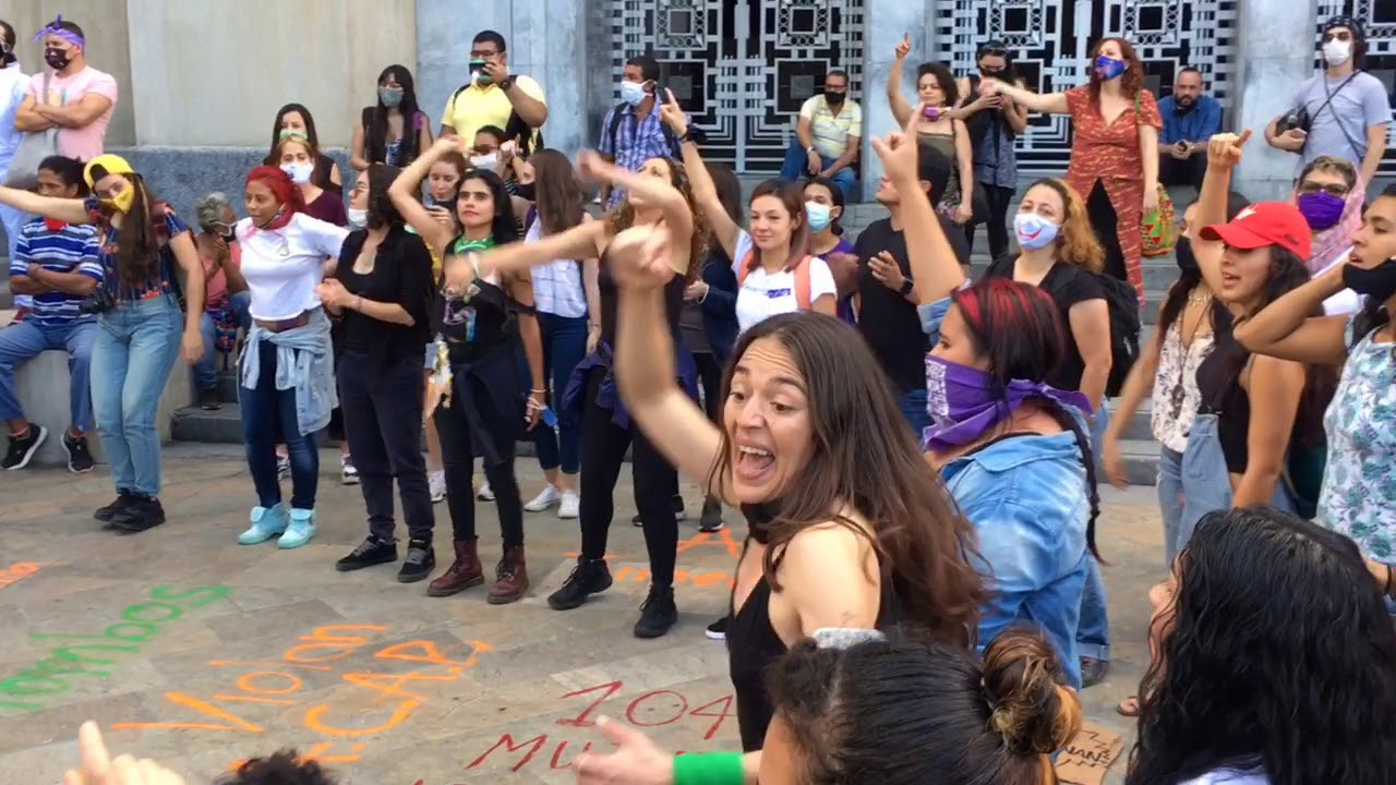 Women's Rights Protest In Medellin Colombia