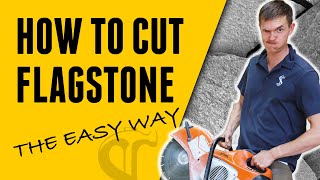 How to Cut Flagstone (NO DUST!!)