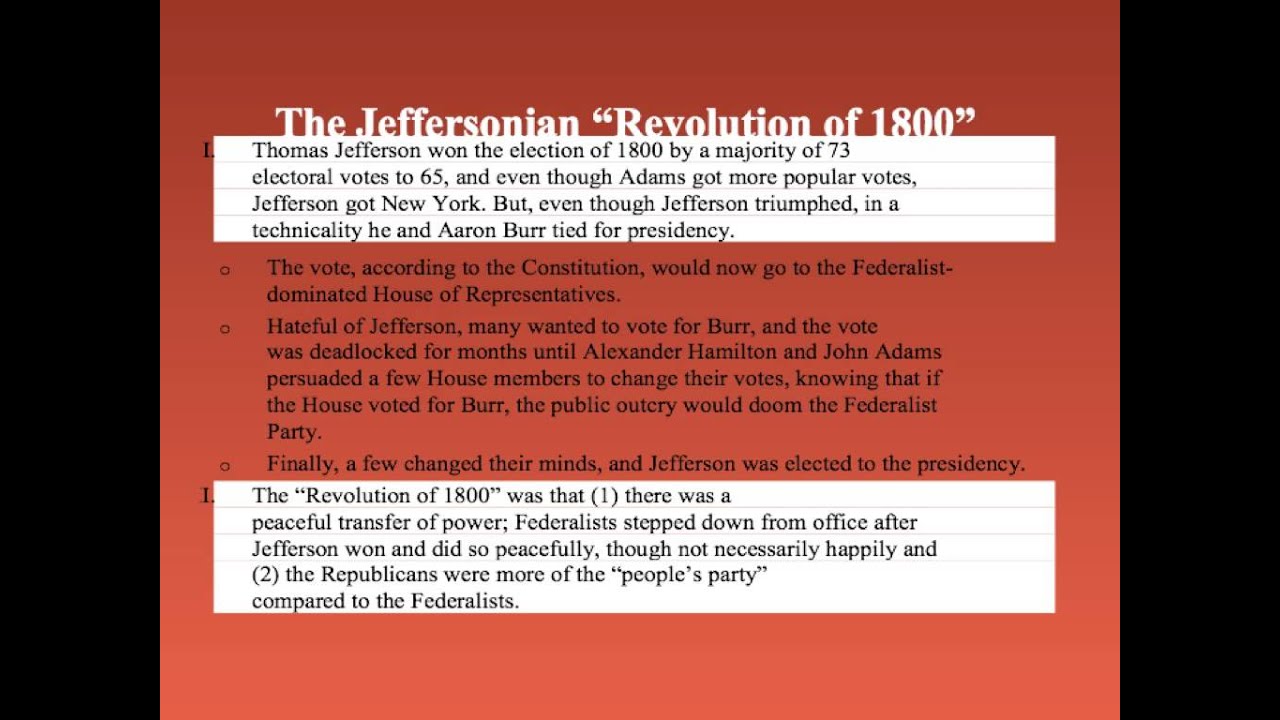revolution of 1800 youtube revolution of 1800