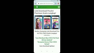 Cara download picsart pro -