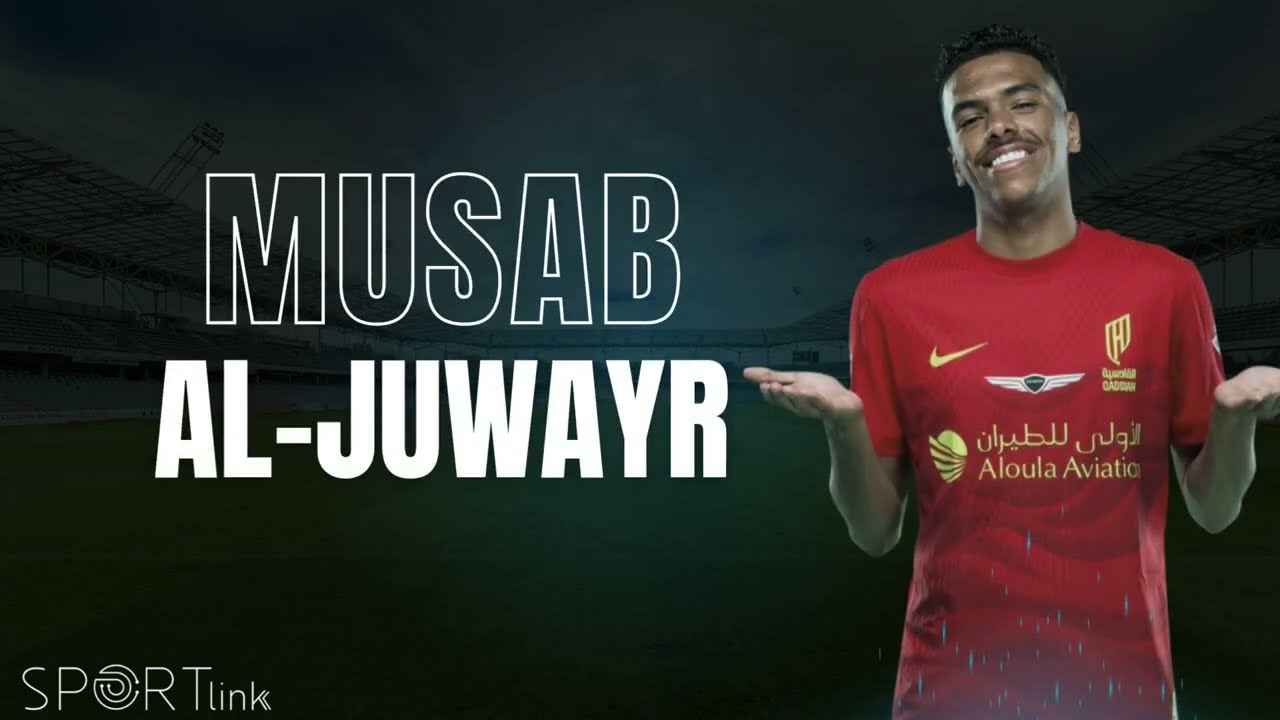 الكابتن مصعب الجوير لاعب فريق القادسية في مواجهة الاخدود