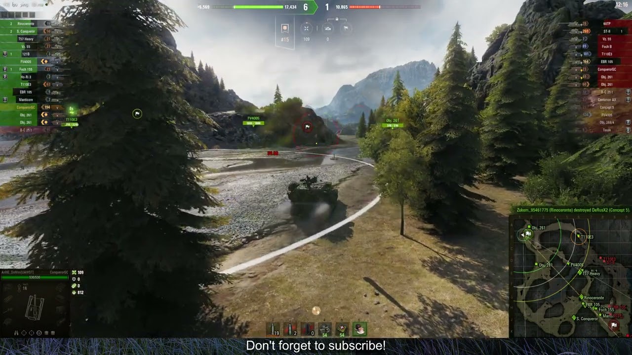 World of Tanks Mountain Pass: in Conqueror Gun Carriage Tutorials 