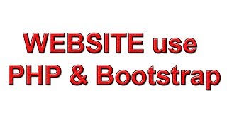 How to Create A Website Use PHP and Bootstrap Part 37
