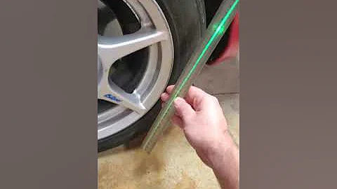 DIY laser toe alignment