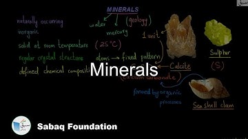 Minerals, General Science Lecture | Sabaq.pk
