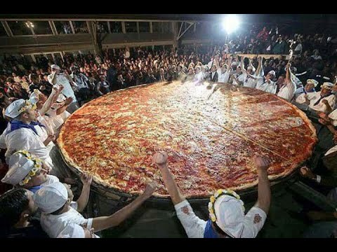 Guinness World Record: The largest pizza "Ottavia" has a total surface