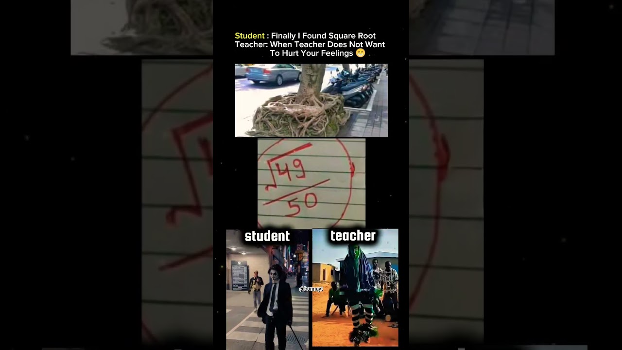 Student Logic vs Teacher Logic 😂 | Square Root Meme 