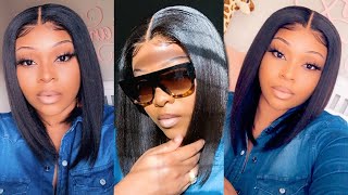 Girl Is That Your Hair ? This Yaki Bob Wig Is Coming Out Of My Scalp | Realistic Beginner Friendly