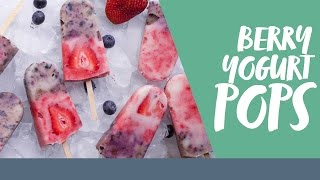 4 Ingredient Berry Yogurt Pops