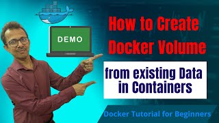 39-How to create Docker Volume from existing Data in Containers Demo | Docker for Beginners (Hindi)