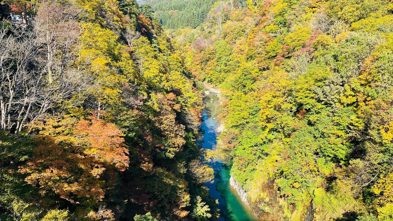 紅葉の🍁栗駒ドライブ、湯浜街道・小安峡・泥湯温泉　2025年10月30日