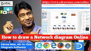How to draw a network diagram online? Practical Demo with EdrawMax Online || www.edrawmax.com/online