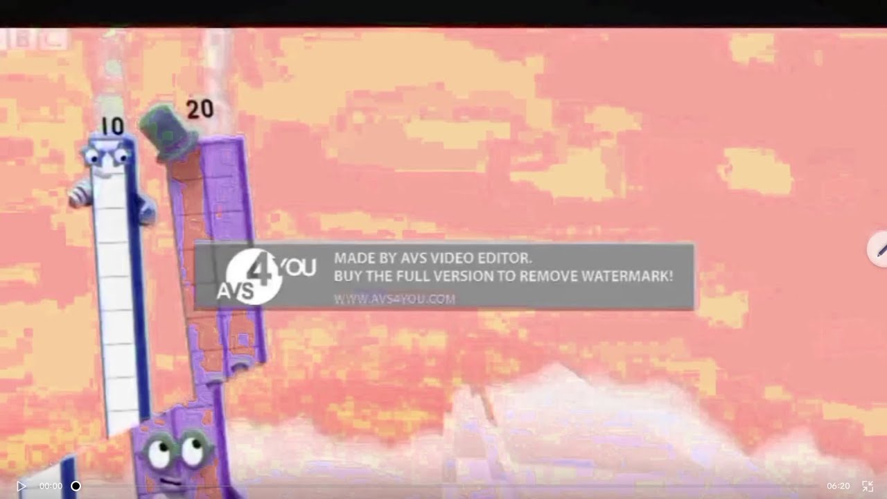 Numberblocks land of giants effects 20 teracubed 