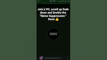 How to Enable Noise Suppression in Voice channel in Discord Mobile #roduz #discord #howto #noise