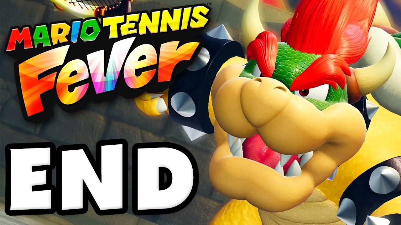 ENDING! Bowser Boss Fight! - Mario Tennis Fever - Gameplay Walkthrough Part 3
