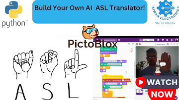 How to Create a Sign Language Translator Using AI in PictoBlox | Machine Learning projects