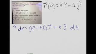 Integrating Vector Valued Functions