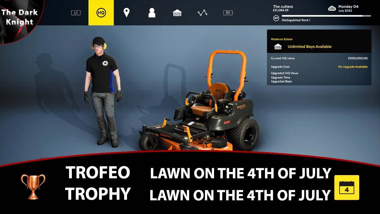 Lawn Mowing Simulator: Trofeo "Lawn on the 4th of July" ("Lawn on the 4th of July" Trophy)