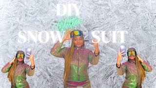 Glitter Snowsuit DIY Tutorial