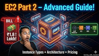 EC2 Advanced Tutorial Hindi | Instance Types, Architecture, EBS, AMI, Pricing — Complete Guide! 