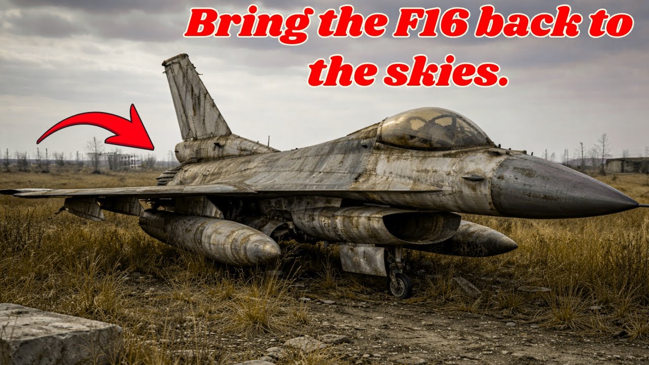 F-16 Fighter Jet Restoration Process From Abandoned to Fully Restored | Restoration