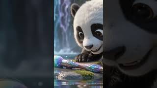 🐼🌈 Baby Panda's Rainbow Adventure | Magical Kids Story| Part-2 #kidsvideos #babypanda #funnyvideo.