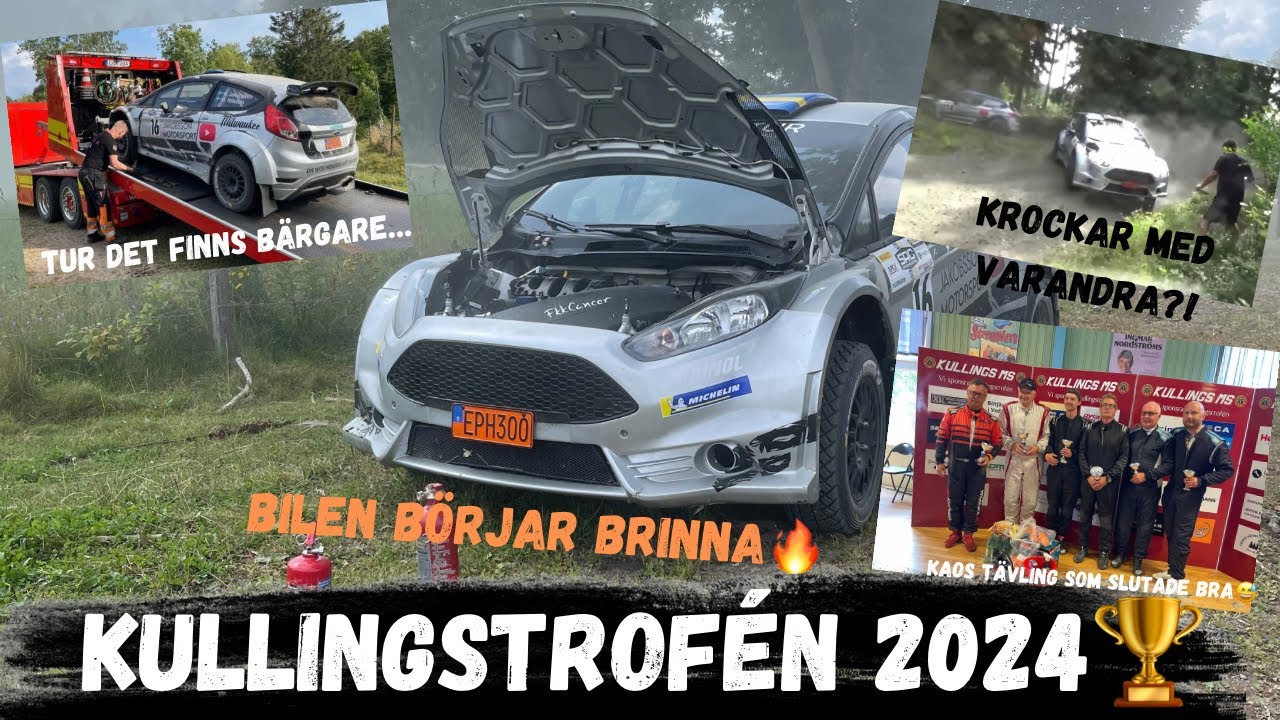 Rallybilen brinner och kaos i skogen!🤯 Kullingstrofén 2024🏆