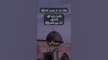 سورة القمر الآية ٤٠ الى ٤٣ بصوت الشيخ محمد صديق المنشاوي
