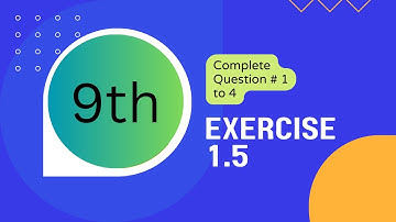 Class 9th Math || Unit 1 Exercise 1.5 (Question 1 to 4) ||Math World With Me #mathclass9th #9thmaths