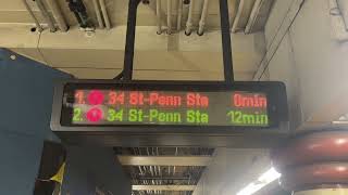 Downtown Lcl 1 train to 34 st-Penn Station (arrival announcement) 