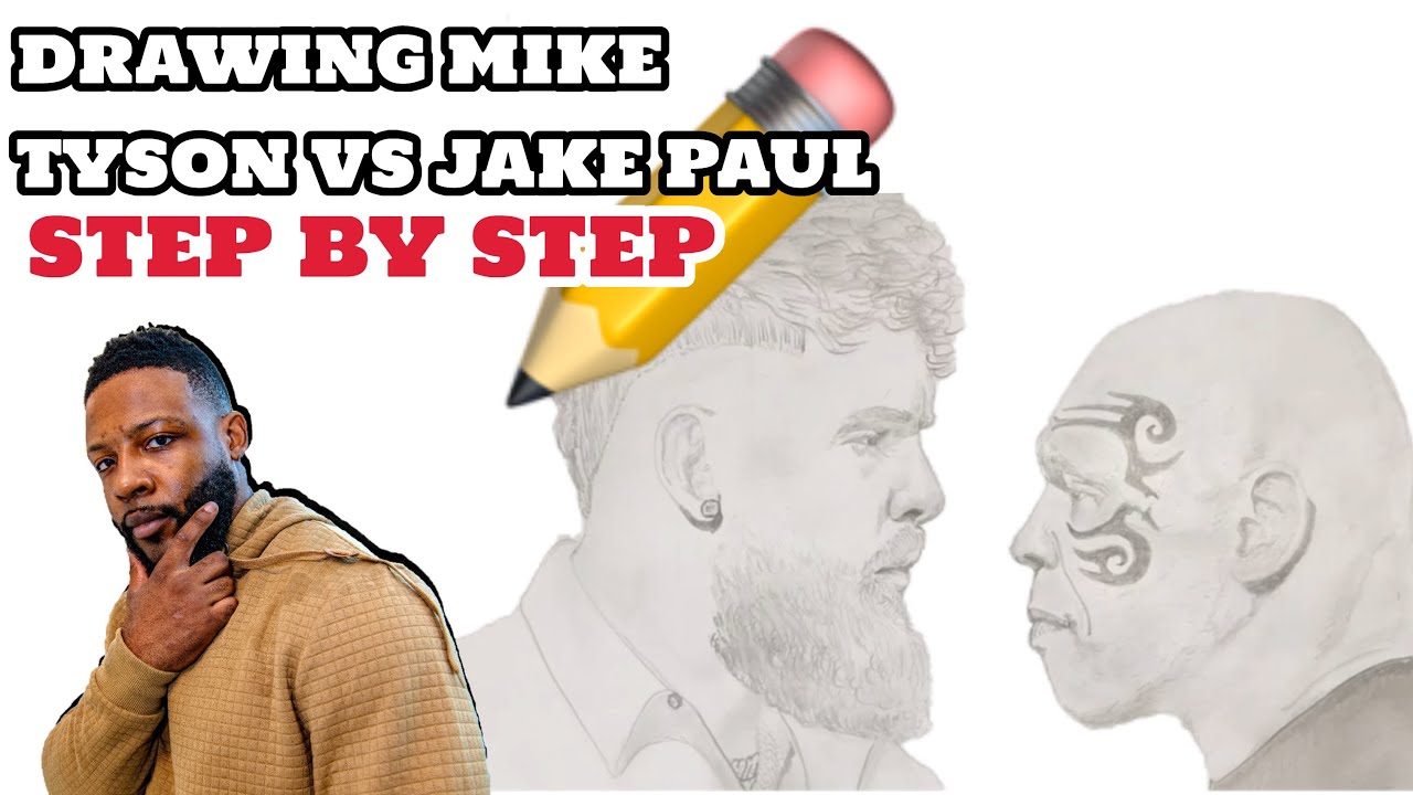You need to see this Mike Tyson vs Jake Paul - Step-by-Step Portrait Drawing Tutorial