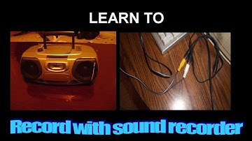 How to Record with Sound Recorder on Windows Vista ,7, 8