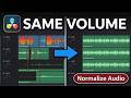 DaVinci Resolve: Make All Audio Same Volume (2026) — Normalize Fast