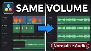 DaVinci Resolve: Make All Audio Same Volume (2026) — Normalize Fast
