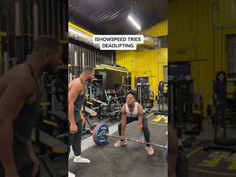ISHOWSPEED deadlifting #ishowspeed #ishowspeedclipz #shorts