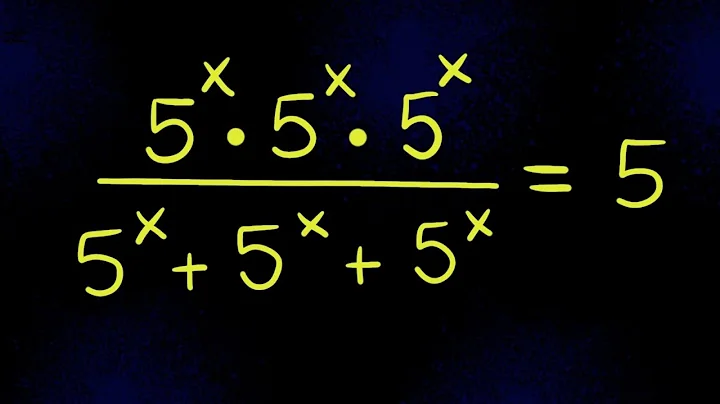 Nice Exponent Math Simplification | Find the Value of X