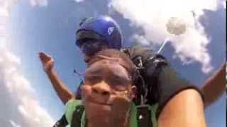 Ron falls towards Earth at over 120 MPH! Turn Up!