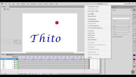 Cara membuat animasi bola jatuh mengenai sebuah teks Adobe flas cs 6