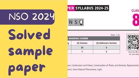nso class 8 sample paper 2024/class 8 science Olympiad syllabus 2024/ class 8 nso 2024/