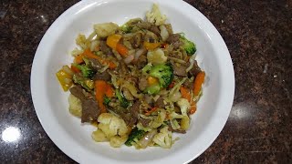 Low carb Beef Broccoli Veggie Stir Fry