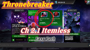 MCOC | Thronebreaker September 2024 | EQ 2.1 | Easy Path | LUPUS IN FABULA - Itemless