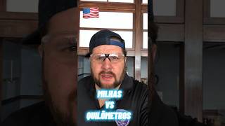Cálculos das MILHAS vs KM nos Estados Unidos