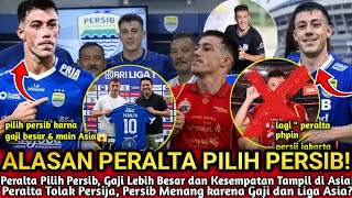 KALAH SAING😱Peralta Pilih Persib? Alasan Gaji Besar dan Kesempatan Main di ACL Two Jadi Sorotan!