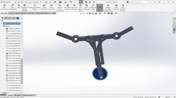 How to design a Flapping Honey Bee Drone in Solidworks? || Part 5 - Flapping wing mechanism design.