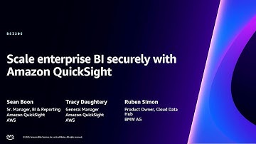 AWS re:Invent 2023 - Scale enterprise BI securely with Amazon QuickSight (BSI206)